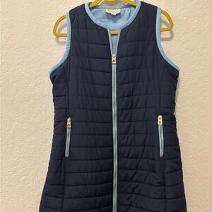 Sail to Sable long puffer vest blue L tuckernuck